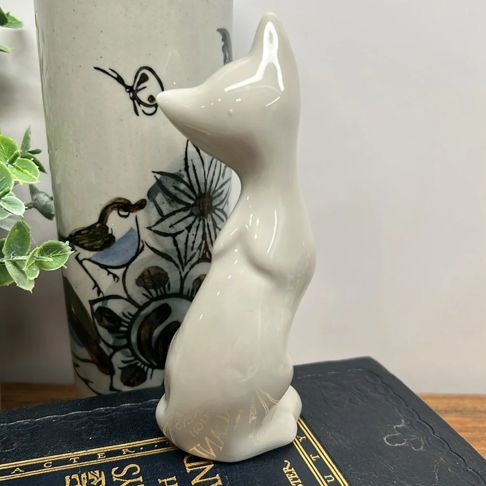 Vintage Otagiri Light Grey Ceramic Cat Figurine Made In Japan - Picture 3 of 12